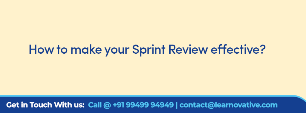 How to make your Sprint Review effective?